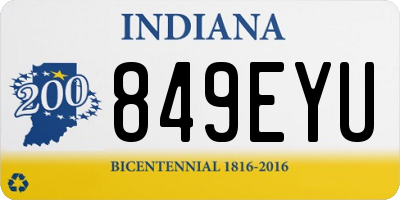 IN license plate 849EYU