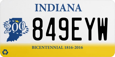 IN license plate 849EYW