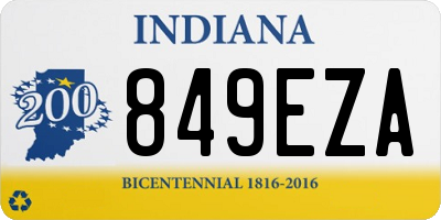 IN license plate 849EZA