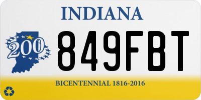 IN license plate 849FBT