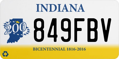 IN license plate 849FBV