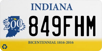 IN license plate 849FHM