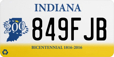 IN license plate 849FJB
