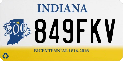 IN license plate 849FKV