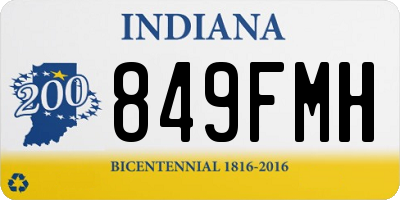 IN license plate 849FMH