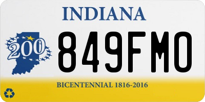 IN license plate 849FMO