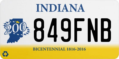 IN license plate 849FNB