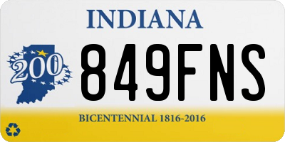 IN license plate 849FNS