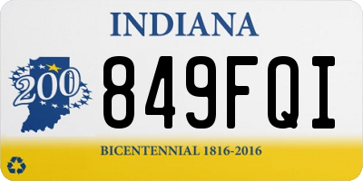 IN license plate 849FQI