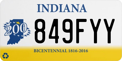 IN license plate 849FYY