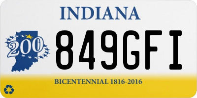 IN license plate 849GFI