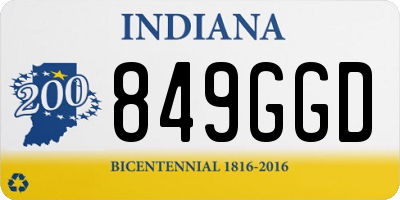 IN license plate 849GGD