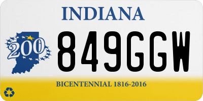 IN license plate 849GGW