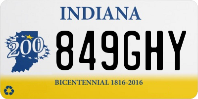 IN license plate 849GHY
