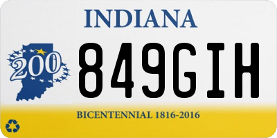 IN license plate 849GIH