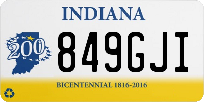 IN license plate 849GJI