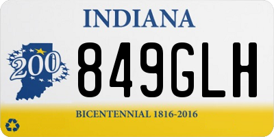 IN license plate 849GLH