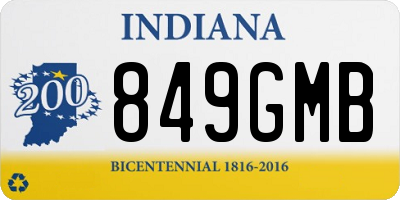 IN license plate 849GMB