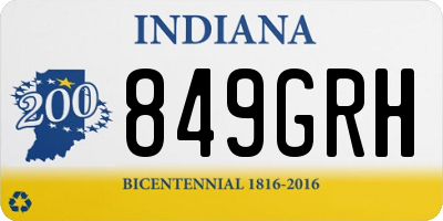 IN license plate 849GRH