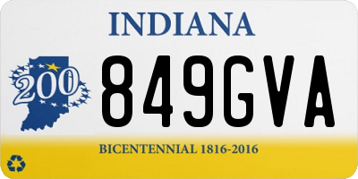 IN license plate 849GVA