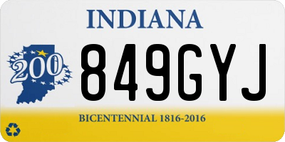 IN license plate 849GYJ