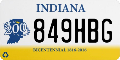 IN license plate 849HBG