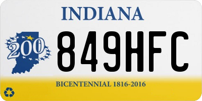 IN license plate 849HFC
