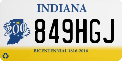 IN license plate 849HGJ