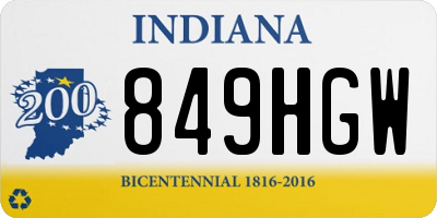 IN license plate 849HGW