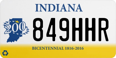 IN license plate 849HHR