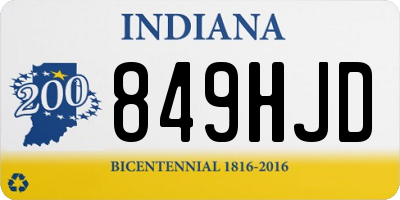IN license plate 849HJD