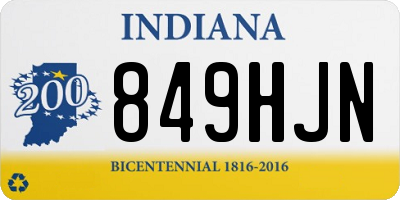 IN license plate 849HJN