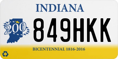 IN license plate 849HKK