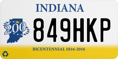 IN license plate 849HKP