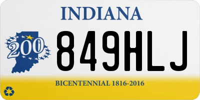 IN license plate 849HLJ