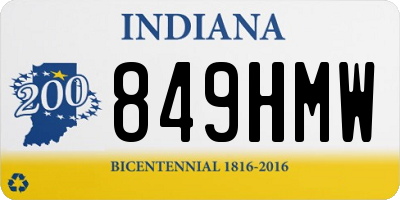 IN license plate 849HMW