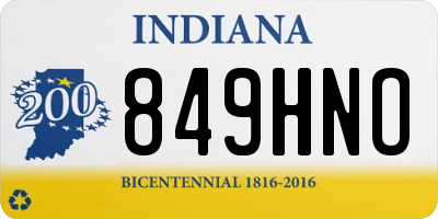 IN license plate 849HNO