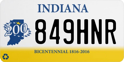 IN license plate 849HNR