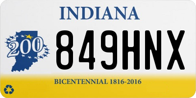 IN license plate 849HNX