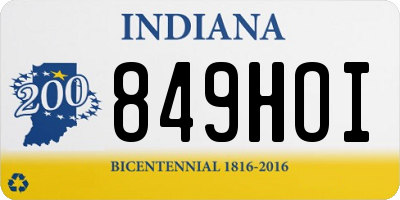 IN license plate 849HOI