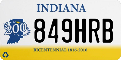 IN license plate 849HRB