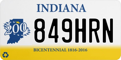 IN license plate 849HRN