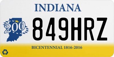 IN license plate 849HRZ