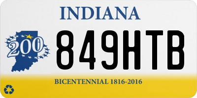 IN license plate 849HTB
