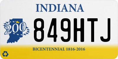 IN license plate 849HTJ