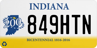 IN license plate 849HTN