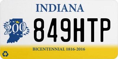 IN license plate 849HTP