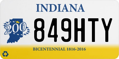 IN license plate 849HTY