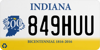 IN license plate 849HUU