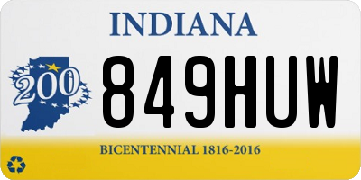 IN license plate 849HUW